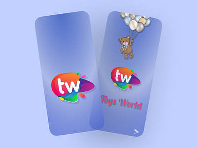 Toys World - Online Toy Shop App app branding design illustration logo typography ui vector