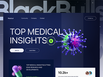 Medical Website Ui Design clinic management doctor health healthcare healthcare portal herosection hospital website medical medical directory medical records medicine minimal ui modern ui online consultation online doctor booking