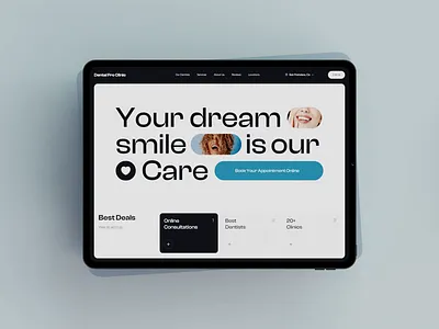 Dental Clinic website: motion design dental dental website design doctor doctor website medicine site ui web website