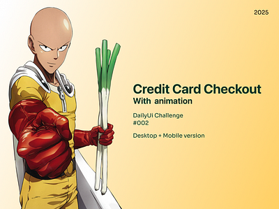 Credit Card Checkout With animation animation challenge checkout creditcard dailyui graphic design purchase ui user ux web webdesign