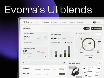 Dashboard Design - Evorra ai product design ai product development creativedesign figma frontend development fullstack development redesign revamp revamp products uidesign uiuxdesign user experience uxdesign web design