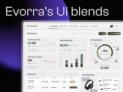 Dashboard Design - Evorra ai product design ai product development creativedesign figma frontend development fullstack development redesign revamp revamp products uidesign uiuxdesign user experience uxdesign web design