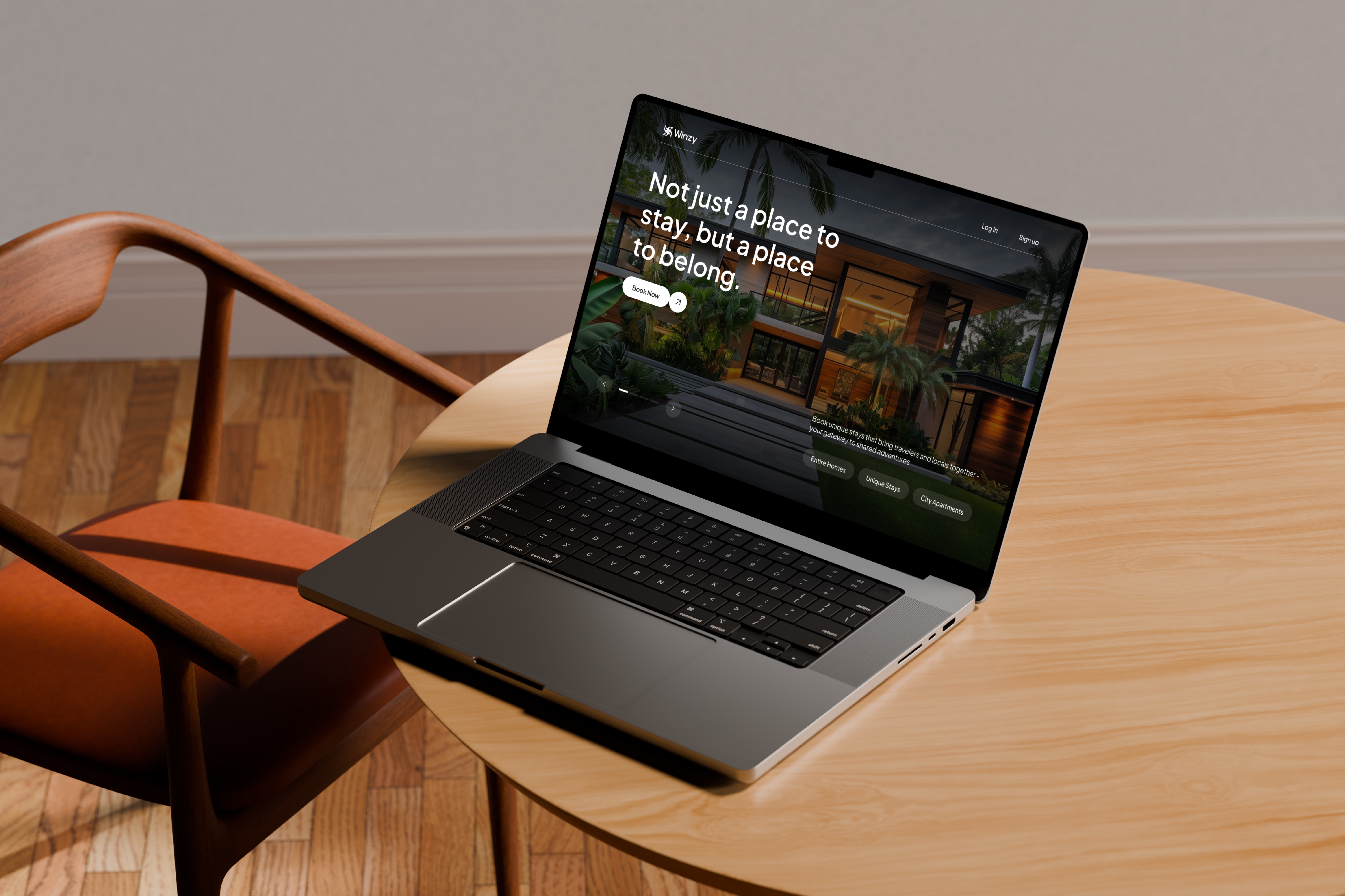 Winzy Modern Stay Booking Website modern mockup