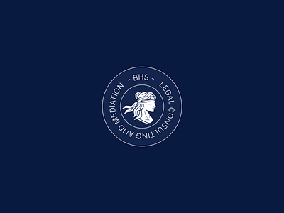 BHS Consulting logo justice law law firm lawyer legal logo logo design