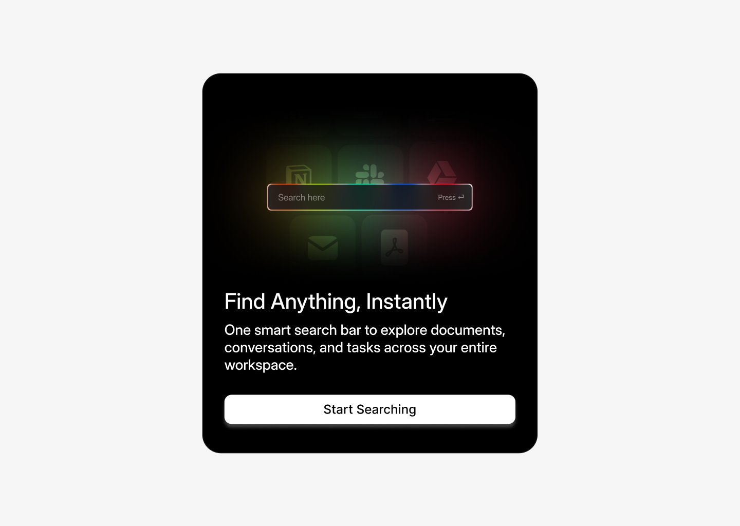 Card Illustration - Universal search design feature feature card figma freelance freelance designer illustration product design saas saas tool search search card ui uiux website