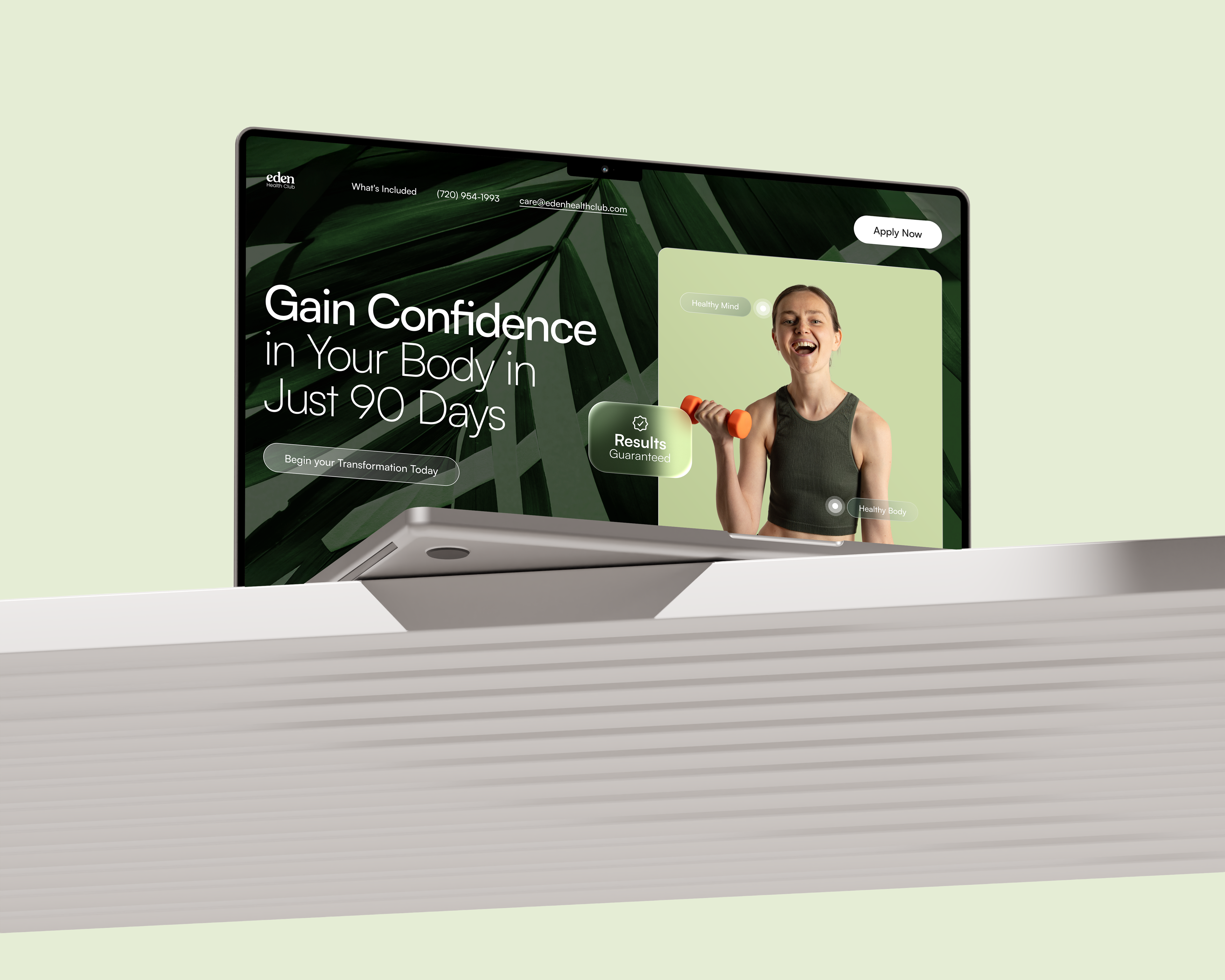 Eden Health Club – Luxury Wellness & Recovery Landing Page 2025‑design‑trend health‑landing‑page landing‑page ui uiux webdesign wellness wellness‑landing‑page