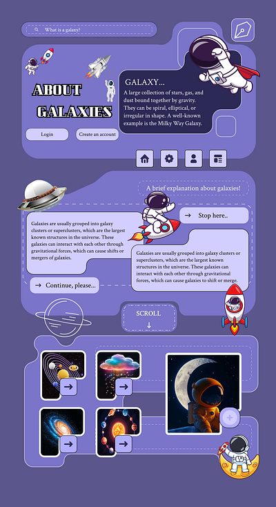 website design dribbble figma galaxy illustration logo ui uiux user experience userinterface webpage website websiteui