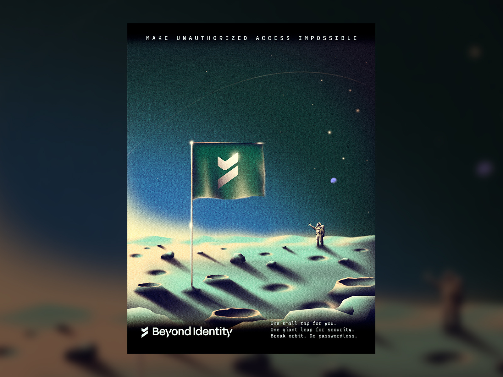 Beyond Identity - Moon cyber cyberpunk event grain historic illustration moon noise poster retro retrofuturism sci fi security texture vintage