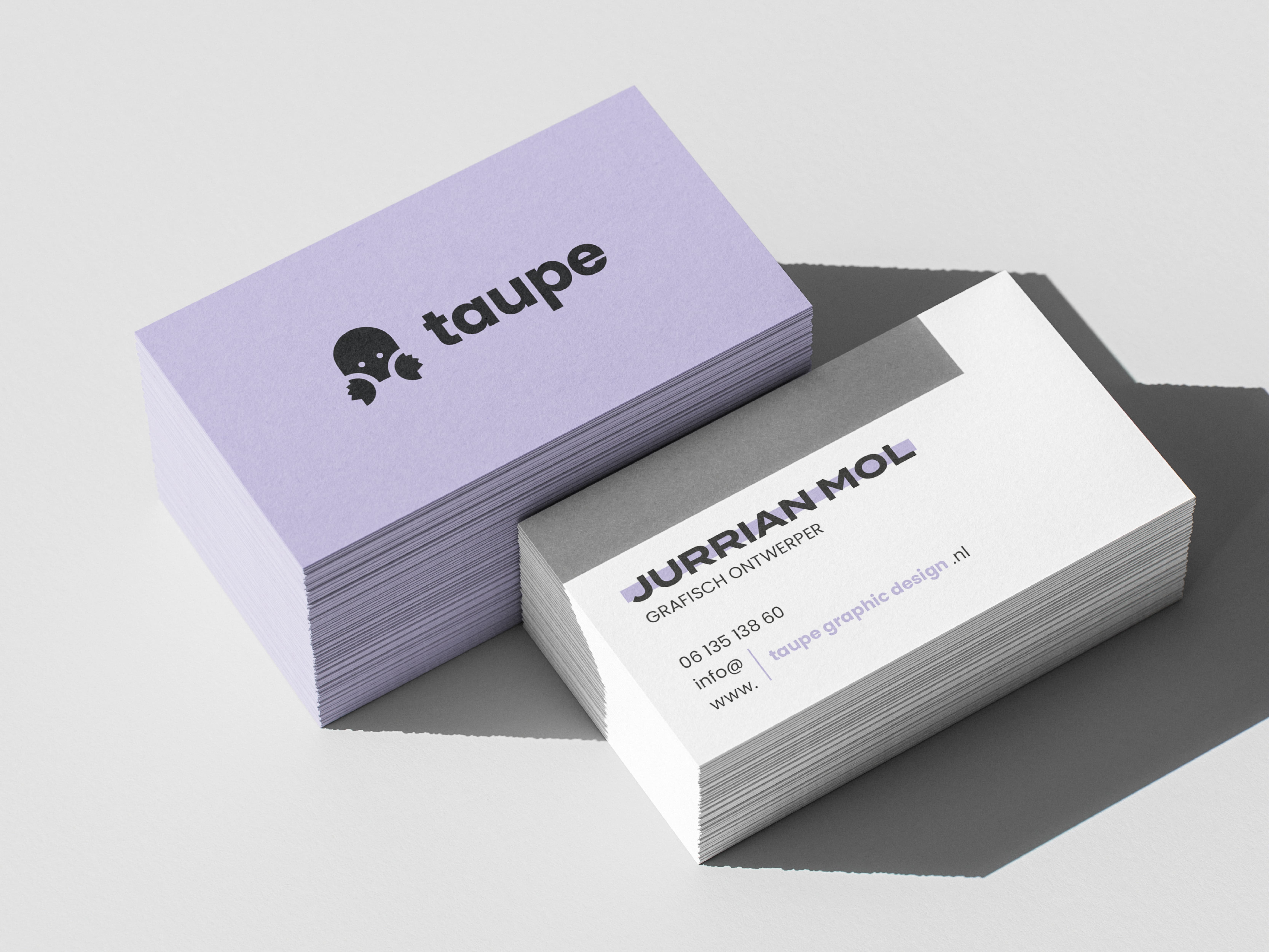 Example of Business cards for Taupe Graphic Design