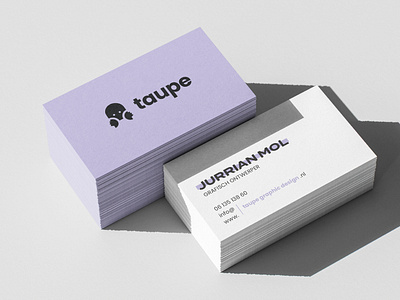 Business cards for Taupe Graphic Design branding businesscards graphic design logo