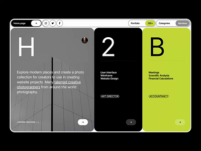 H2B - Website Concept blog cms concept design minimalist portfolio ui ux web web design website