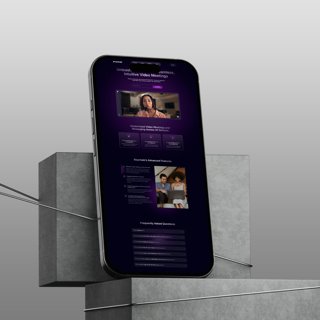 Video Conference Website - webflow Landing Page Layout animation branding design landing page modern layout responsive ui web design webflow