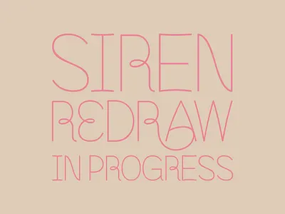Siren CPC Redraw display font font glyphs letters type typeface