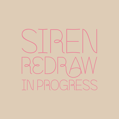 Siren CPC Redraw display font font glyphs letters type typeface