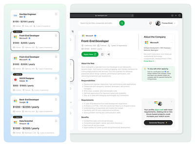 TalentPath - Job Finder Website bento career dashboard figma hire hiring hiring platform interview job job application job details job finder job portal job search platform product design recruitment ui vacancy website
