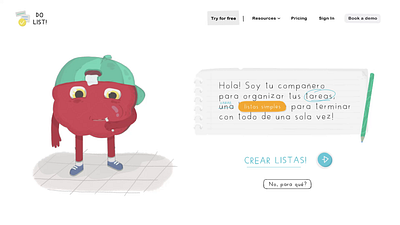 Do Simple – Animated Landing Page 2d 2danimation aftereffects animation characterdesign cutout elements graphic design landingpage rigg toonboom toonboomharmony ui