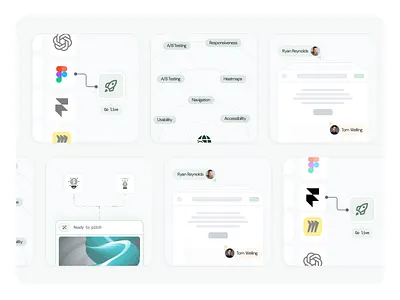Landing Page Widgets daily ui design landing page ui web design website widgets