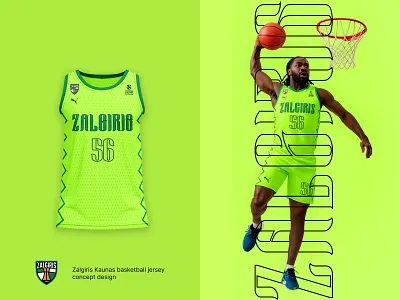 Zalgiris Kaunas concept jersey design adidas basketball basketball type cool graphic euroleague graphic jersey jersey design jordan nba nike trend type design type design typography design uniform uniform design zalgiris