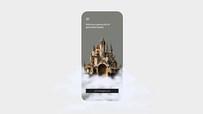 AI Game Builder App Entry ai app mobile ui