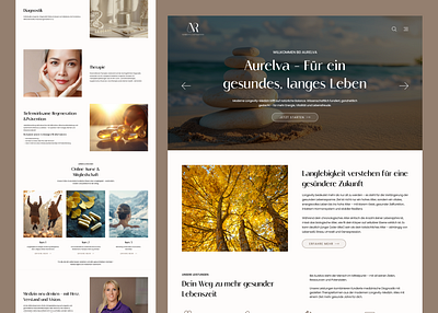 Aurelva – Longevity Website Design modern website