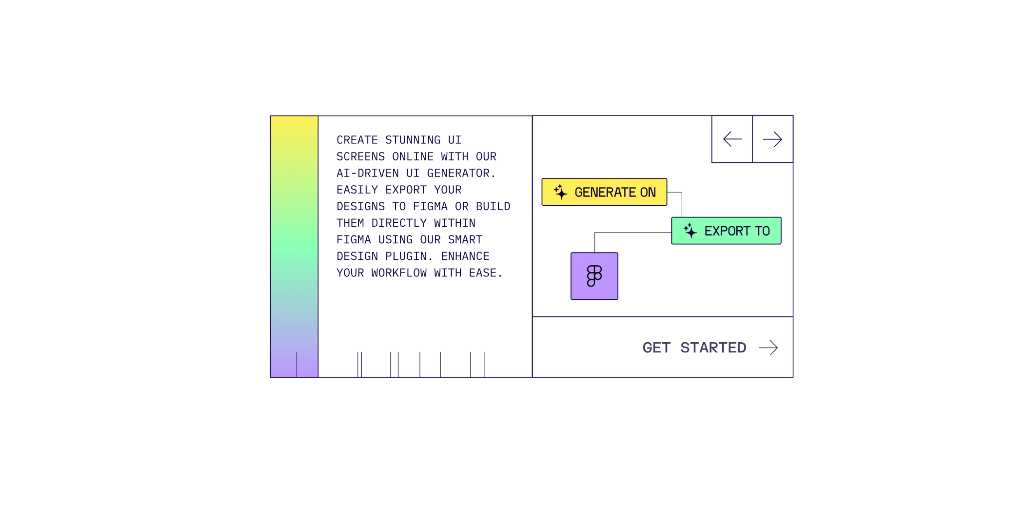 AI app generator web section section ui web