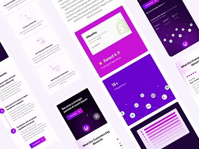 UNUMPAY - Responsive web design for payment mediation platform app design fintech landing page mobile version modern payment responsive saas