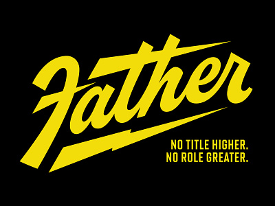 This Title... brand branding cursive custom type dad design fatherhood graphic design hand lettering illustration logo logo design script sports lettering type typography