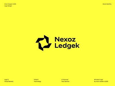 Fintech Logo Of Nexoz , Finance logo , Fintech Branding bank logo branding business logo finance app finance business finance logo finance logo animation finance logo design finances financial financial logo fintech growth money