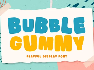 Bubble Gummy | Playful Display Font branding bubble font design display display font font fonts free free font fun font illustration logo logo font playful playful font sans serif type type design typeface ui