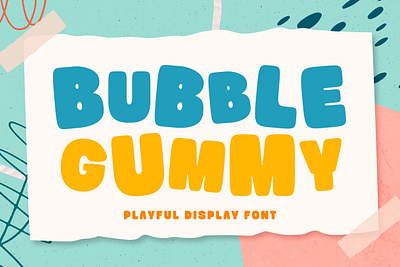 Bubble Gummy | Playful Display Font branding bubble font design display display font font fonts free free font fun font illustration logo logo font playful playful font sans serif type type design typeface ui