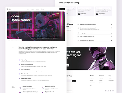 Viora Services Page – AI Technology Website UI Figma ai technology web design ai ui template ai ux design clean uix figma ai website figma design kit modern technology ui service detail ux service layout design service ux tech website template ui inspirations ui showcase ui trends ux flowai viora ui web ui kit figma web ui ux figma