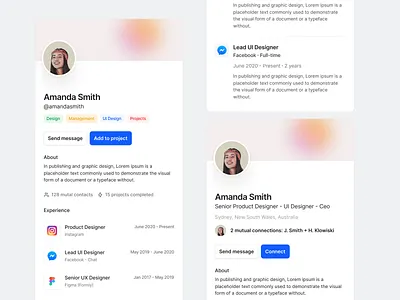Stratis UI - Sidebar Profile app cards clean design figma interface menu minimal navigation product profile sidebar simple slideout ui ui design ui kit ux ux design web