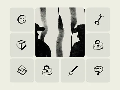 Book Illustrations animation app article author black brand branding design ebook graphic design grunge icons illustration logo product text ui