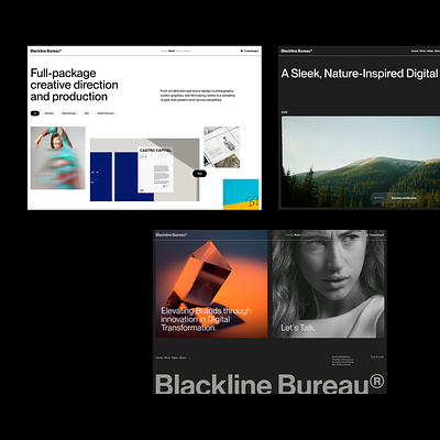 ⬤ Web Concept for Design Studio — 210 case study design studio eddesignme el salvador footer hero ia interactive modern page design web concept