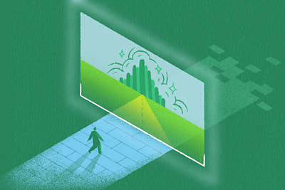 All That Glitters bricked road disillusion editorial illustration fake fantasy fiscal fiscal hosting glitters grass is greener green hoax illustration ruin searching wizard of oz
