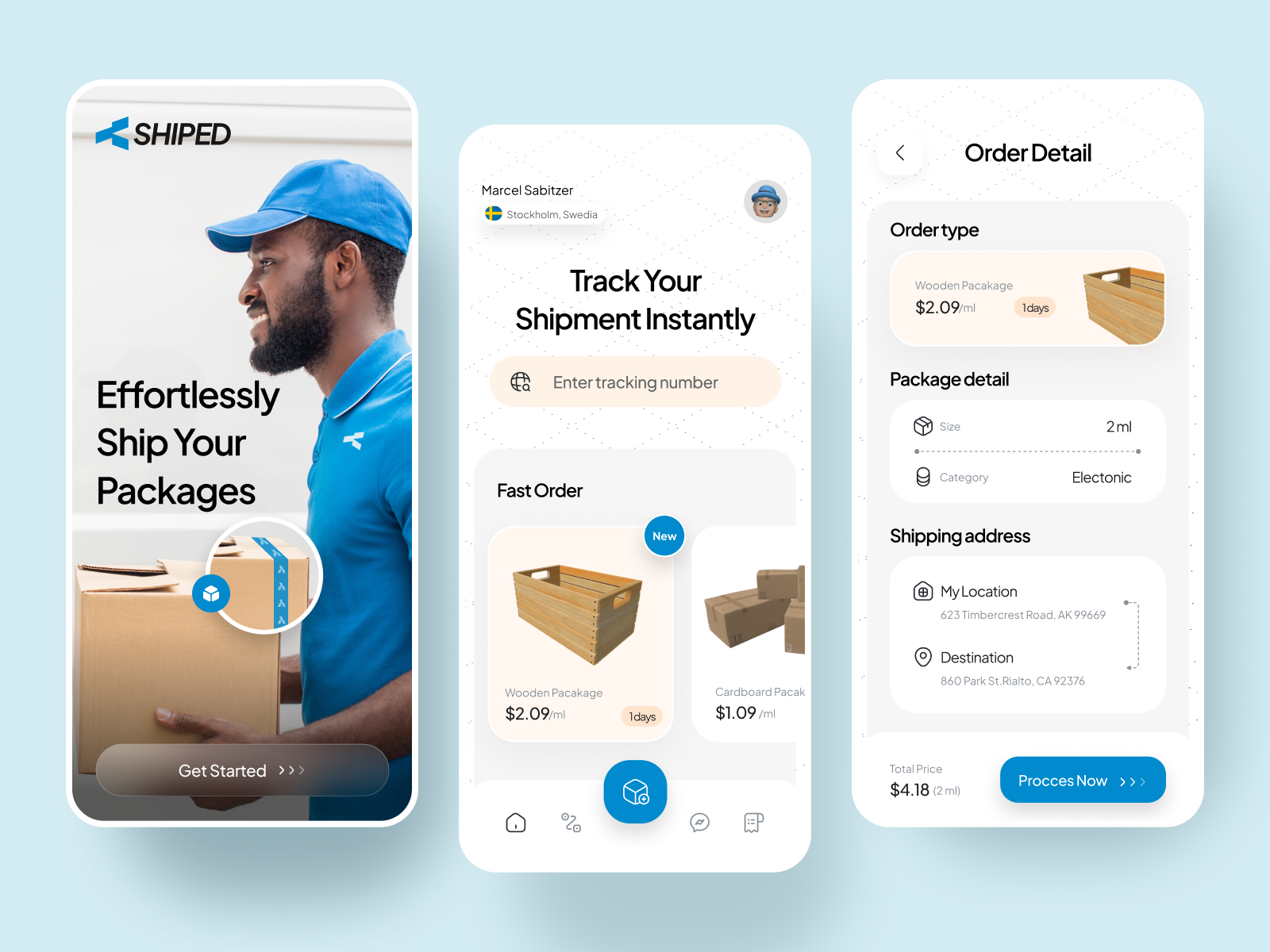 Shipping App Delivery Service by Zaini Achmad® for Vektora on Dribbble