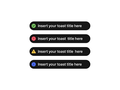 Toast alert alert ui dark mode dashboard design system ios notification saas saas tool toast toast ui ui ui component web web ui
