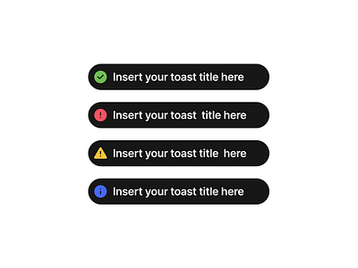 Toast alert alert ui dark mode dashboard design system ios notification saas saas tool toast toast ui ui ui component web web ui