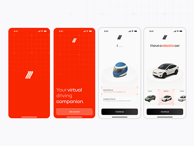 Autopedia Onboarding ai app car concept design ev car figma ui