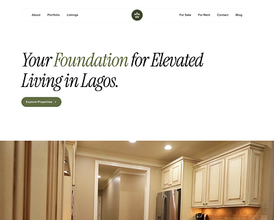 Waaz Realty Landing Page landing page