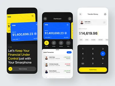 Banking Mobile App banking banking app clean credit cards dollar e wallet ewallet finance financial fintech minimalist mobile mobile banking money savings simple transactions transfer ux wallet