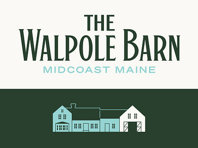 Walpole Barn Brand Identity barn brand branding event farm graphic design house identity logo maine package property system venue wedding wordmark
