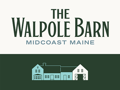 Walpole Barn Brand Identity barn brand branding event farm graphic design house identity logo maine package property system venue wedding wordmark
