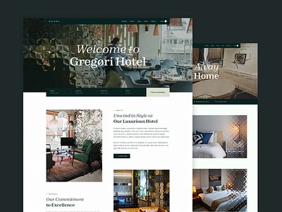 Gregøri - Luxurious Hotel Template blog ecommerce hostel hotel template ui web design webdesign webflow website