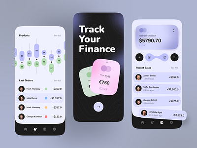 Finance App - UI Concept Mobile app bank banking design mobile ui ux uxui