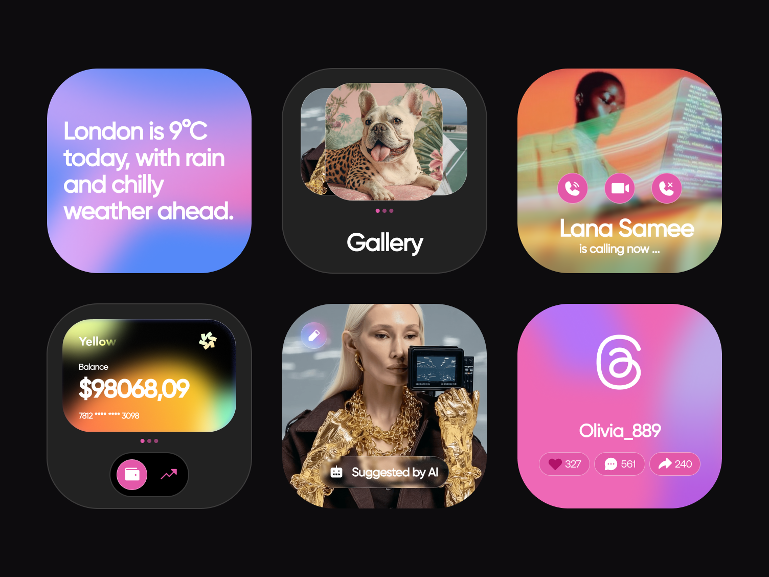 iOS Widgets android app application components custom dashboard design design system ios macos mobile product ui ux watch widgets
