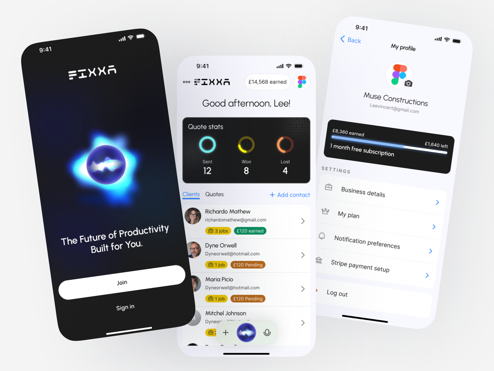 Example of Custom Mobile App UI/UX Design 