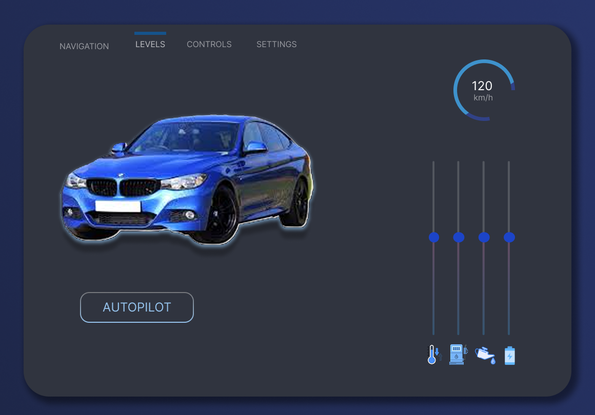 Car interface UI by Latifa on Dribbble