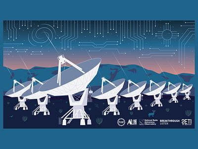 SETI COSMIC graphic design illustration vector