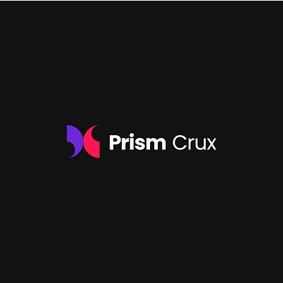 Prism Crux - Refined Logo and Brand Identity branding design graphic design logo typography